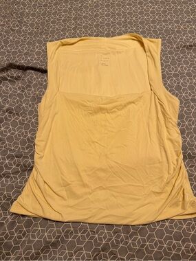 a new day Pale Yellow Square Neck Tank Top